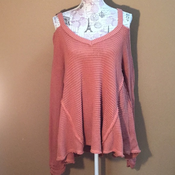 Free People Sweaters - Free People Sunrise Cold Shoulder Sweater Small